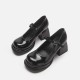 2023 spring new style high heels for women genuine leather retro school style thick heel single shoes black round head Mary Jane shoes Knee-high boots for women, no label version, suitable for petite women, spicy thick-soled elastic boots, height-increasi 2023 spring new style high heels for women genuine leather retro school style thick heel single shoes black round head Mary Jane shoes Knee-high boots for women, no label version, suitable for petite women, spicy thick-soled elastic boots, height-increasi