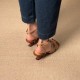 Sheepskin version~ Super soft woven sandals for women retro minority summer new style outdoor toe-exposed Roman shoes thick heel low heel Sheepskin version~ Super soft woven sandals for women retro minority summer new style outdoor toe-exposed Roman shoes thick heel low heel