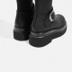 Spicy thick-soled elastic long boots for petite women, high boots, height-increasing, leg-hugging, slimming, sweet and cool, long and slender boots