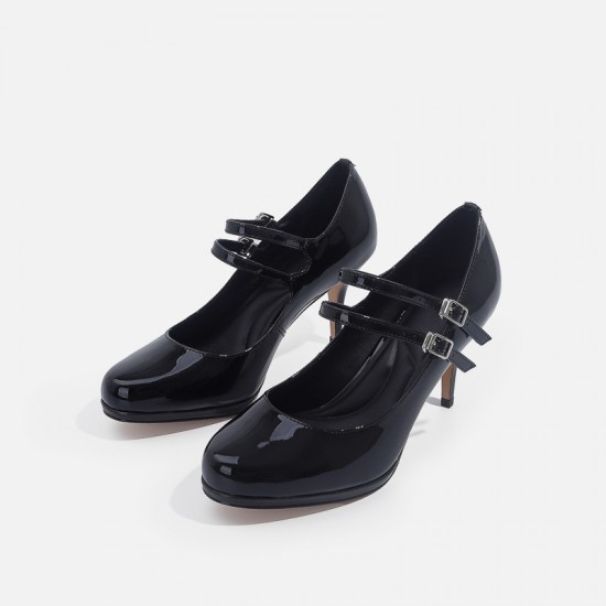 2025 new style Wild Child same style high heels thin heel single shoes round head French one-strap Mary Jane small leather shoes 2025 new style Wild Child same style high heels thin heel single shoes round head French one-strap Mary Jane small leather shoes