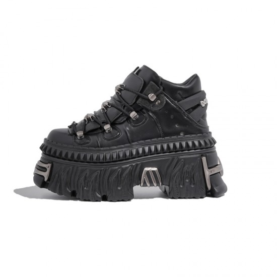 Skinny boots V-cut high boots for women, new autumn and winter style thick-soled high-heel riding boots, black high boots for short women Skinny boots V-cut high boots for women, new autumn and winter style thick-soled high-heel riding boots, black high boots for short women