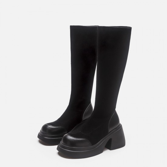 Short boots for small women with high heels, thick sole stretchy boots, height-increasing, leg-hugging, slimming, sweet and cool Martin boots for women, breathable and thin Short boots for small women with high heels, thick sole stretchy boots, height-increasing, leg-hugging, slimming, sweet and cool Martin boots for women, breathable and thin
