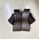 Cross-border foreign trade 2025 new style rivet animal print outdoor beach wood grain thick sole wedge one-strap sandals for men and women Cross-border foreign trade 2025 new style rivet animal print outdoor beach wood grain thick sole wedge one-strap sandals for men and women