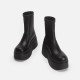 Women's thick heel beige Mary Jane shoes, thick heel platform sole, round head, strappy buckle, Japanese JK girl small leather shoes