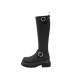 Spicy thick-soled elastic long boots for petite women, high boots, height-increasing, leg-hugging, slimming, sweet and cool, long and slender boots