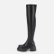 Winter new style thick sole height-increasing short boots for women, thick sole long boots, over-the-knee boots, mid-calf stretchy boots, suede slim boots