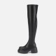 Winter new style thick sole height-increasing short boots for women, thick sole long boots, over-the-knee boots, mid-calf stretchy boots, suede slim boots Winter new style thick sole height-increasing short boots for women, thick sole long boots, over-the-knee boots, mid-calf stretchy boots, suede slim boots