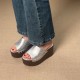Cross-border foreign trade 2025 new style rivet animal print outdoor beach wood grain thick sole wedge one-strap sandals for men and women Cross-border foreign trade 2025 new style rivet animal print outdoor beach wood grain thick sole wedge one-strap sandals for men and women