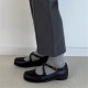 Sheepskin version~ Gentle cross strap soft sole Mary Jane women's shoes retro ballet shoes square head shallow mouth low heel single shoes Sheepskin version~ Gentle cross strap soft sole Mary Jane women's shoes retro ballet shoes square head shallow mouth low heel single shoes