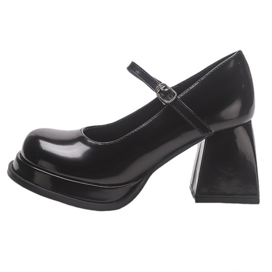 2023 spring new style high heels for women genuine leather retro school style thick heel single shoes black round head Mary Jane shoes Knee-high boots for women, no label version, suitable for petite women, spicy thick-soled elastic boots, height-increasi 2023 spring new style high heels for women genuine leather retro school style thick heel single shoes black round head Mary Jane shoes Knee-high boots for women, no label version, suitable for petite women, spicy thick-soled elastic boots, height-increasi