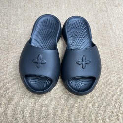 2025 new style cross flower thick sole flip-flops for women summer outdoor beach high heels stepping sensation EVA one-strap sandals