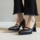 Sweet bowknot elegant pointed-toe thin-heel high-heeled shoes, 2025 new style, height-increasing, slimming, closed-toe sandals Sweet bowknot elegant pointed-toe thin-heel high-heeled shoes, 2025 new style, height-increasing, slimming, closed-toe sandals