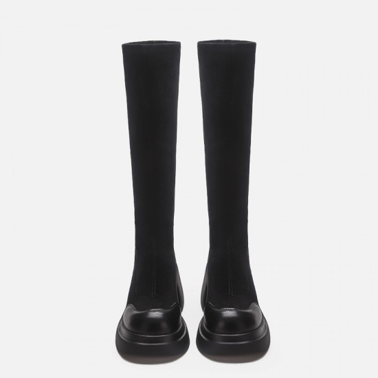 Short boots for small women with high heels, thick sole stretchy boots, height-increasing, leg-hugging, slimming, sweet and cool Martin boots for women, breathable and thin Short boots for small women with high heels, thick sole stretchy boots, height-increasing, leg-hugging, slimming, sweet and cool Martin boots for women, breathable and thin