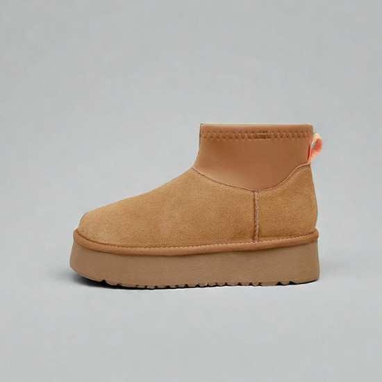 Women's European and American style punk boots for 2024, new style, round toe, metal buckle, thick sole, short boots Women's European and American style punk boots for 2024, new style, round toe, metal buckle, thick sole, short boots