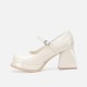 2023 spring new style high heels for women genuine leather retro school style thick heel single shoes black round head Mary Jane shoes Knee-high boots for women, no label version, suitable for petite women, spicy thick-soled elastic boots, height-increasi 2023 spring new style high heels for women genuine leather retro school style thick heel single shoes black round head Mary Jane shoes Knee-high boots for women, no label version, suitable for petite women, spicy thick-soled elastic boots, height-increasi