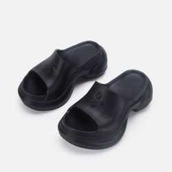 Cross-border bestseller cross flower thick sole flip-flops for women outdoor new product EVA hole shoes casual beach wedge sandals for women