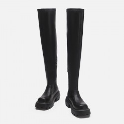 2024 new style chunky heel round-toe high boots for women, long boots for autumn and winter, riding boots, northwest cowboy boots