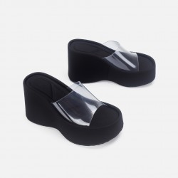 Women's French high-heeled shoes, retro black college style, one-buckle square-toe, thick-soled, chunky heel, small leather shoes, Mary Jane shoes