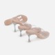 2024 new style thin heel sandals simple crystal transparent high heels women's sandals sexy fashionable outdoor European and American girl style