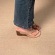 Cross-border foreign trade 2025 summer round head wedge strappy women's sandals casual and fashionable high heels flip-flops Cross-border foreign trade 2025 summer round head wedge strappy women's sandals casual and fashionable high heels flip-flops