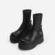 Women's thick heel beige Mary Jane shoes, thick heel platform sole, round head, strappy buckle, Japanese JK girl small leather shoes