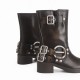 Vintage western cowboy boots riding boots thick heel mid-calf smoke tube boots 2023 new style square head motorcycle boots Vintage western cowboy boots riding boots thick heel mid-calf smoke tube boots 2023 new style square head motorcycle boots