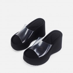 Women's French high-heeled shoes, retro black college style, one-buckle square-toe, thick-soled, chunky heel, small leather shoes, Mary Jane shoes