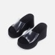 Women's French high-heeled shoes, retro black college style, one-buckle square-toe, thick-soled, chunky heel, small leather shoes, Mary Jane shoes Women's French high-heeled shoes, retro black college style, one-buckle square-toe, thick-soled, chunky heel, small leather shoes, Mary Jane shoes