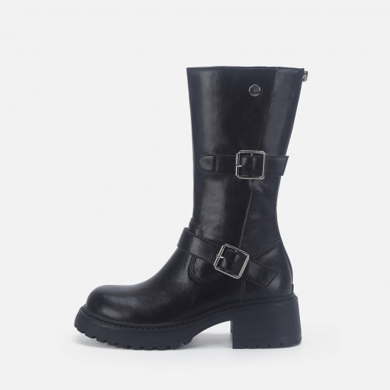 2024 best-selling European and American British style boots for women, thick-soled, height-increasing, high boots, mid-calf boots, back zipper, slimming, knee-high boots 2024 best-selling European and American British style boots for women, thick-soled, height-increasing, high boots, mid-calf boots, back zipper, slimming, knee-high boots