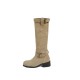 2024 best-selling European and American British style boots for women, thick-soled, height-increasing, short boots, mid-calf boots, back zipper, slimming, knee-high boots