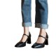 Chunky heel Mary Janes for women, high heels, 2025 new style for short women, French JK small leather shoes