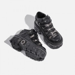 2025 new style camellia thick-soled loafers for women, British style small leather shoes, two-wear high-soled shoes for short women, single shoes
