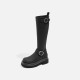 Spicy thick-soled elastic long boots for petite women, high boots, height-increasing, leg-hugging, slimming, sweet and cool, long and slender boots