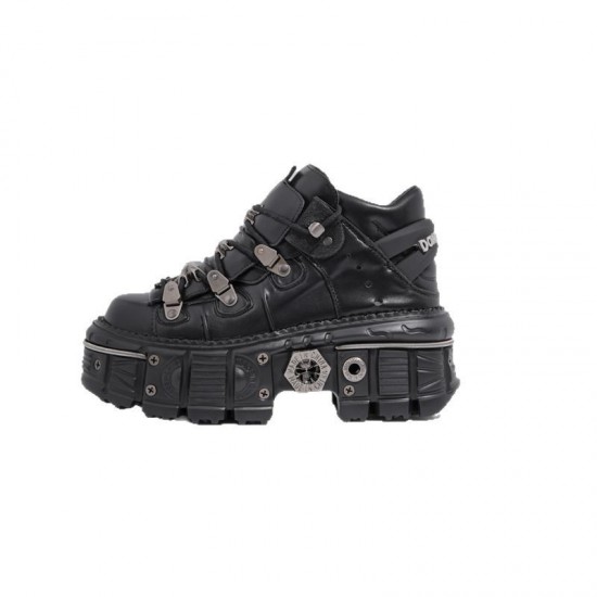 2025 new style camellia thick-soled loafers for women, British style small leather shoes, two-wear high-soled shoes for short women, single shoes