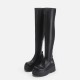 French thick heel Mary Jane high heels for women, single shoes, bridesmaid, square head, strappy buckle, platform sole French thick heel Mary Jane high heels for women, single shoes, bridesmaid, square head, strappy buckle, platform sole