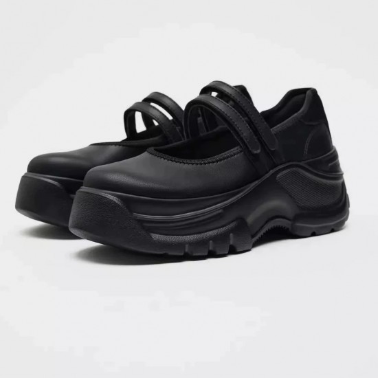 French thick heel shallow mouth thick sole Mary Jane shoes for women 2025 spring new style school style elegant shoes for skirts loafers French thick heel shallow mouth thick sole Mary Jane shoes for women 2025 spring new style school style elegant shoes for skirts loafers