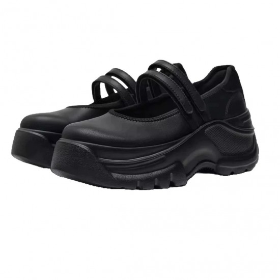 French thick heel shallow mouth thick sole Mary Jane shoes for women 2025 spring new style school style elegant shoes for skirts loafers French thick heel shallow mouth thick sole Mary Jane shoes for women 2025 spring new style school style elegant shoes for skirts loafers