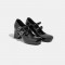 Small leather shoes for women, two-wear slip-on British style, thick-soled high-heel platform laced loafers for women, single shoes