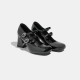 Small leather shoes for women, two-wear slip-on British style, thick-soled high-heel platform laced loafers for women, single shoes Small leather shoes for women, two-wear slip-on British style, thick-soled high-heel platform laced loafers for women, single shoes