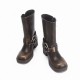 Vintage western cowboy boots riding boots thick heel mid-calf smoke tube boots 2023 new style square head motorcycle boots Vintage western cowboy boots riding boots thick heel mid-calf smoke tube boots 2023 new style square head motorcycle boots
