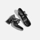 Small leather shoes for women, two-wear slip-on British style, thick-soled high-heel platform laced loafers for women, single shoes Small leather shoes for women, two-wear slip-on British style, thick-soled high-heel platform laced loafers for women, single shoes