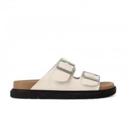 2024 spring/summer new fashion thick-soled versatile high-heeled wedge sandals, transparent one-strap outdoor sandals for women