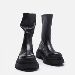 Women's sheepskin brogue carved small leather shoes, retro one-strap low-cut wedge single shoes, French square-toe Mary Jane shoes